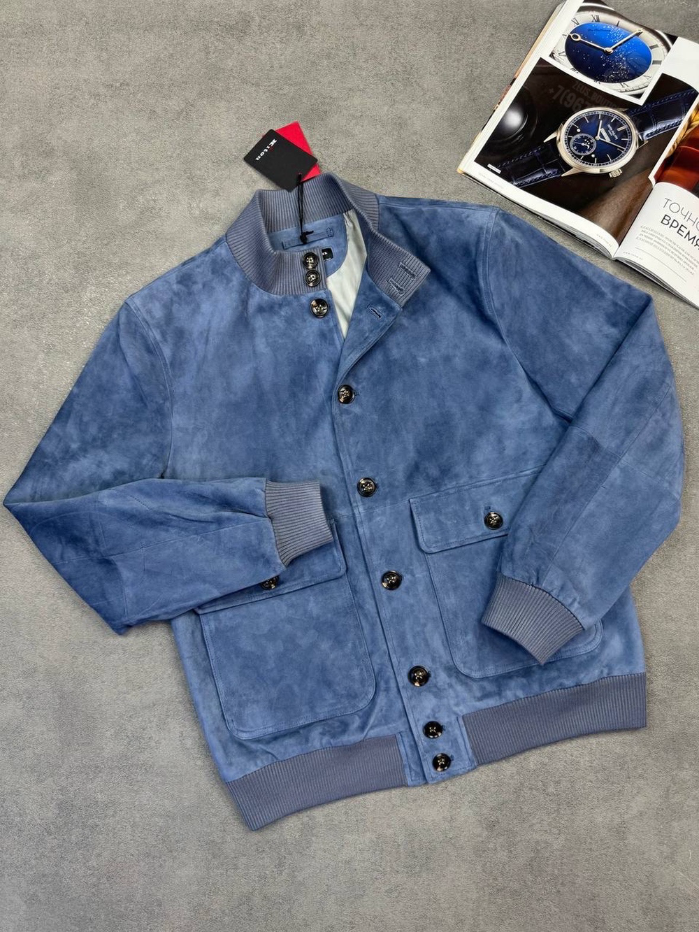 Кожаный бомбер Kiton