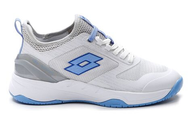 Женские теннисные кроссовки Lotto Mirage 200 SPD Clay - all white/cornflower - White