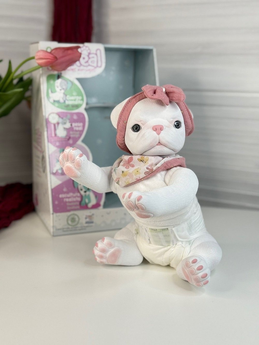 Игрушка мягконабивная 35см AniReal Бульдог (60111)