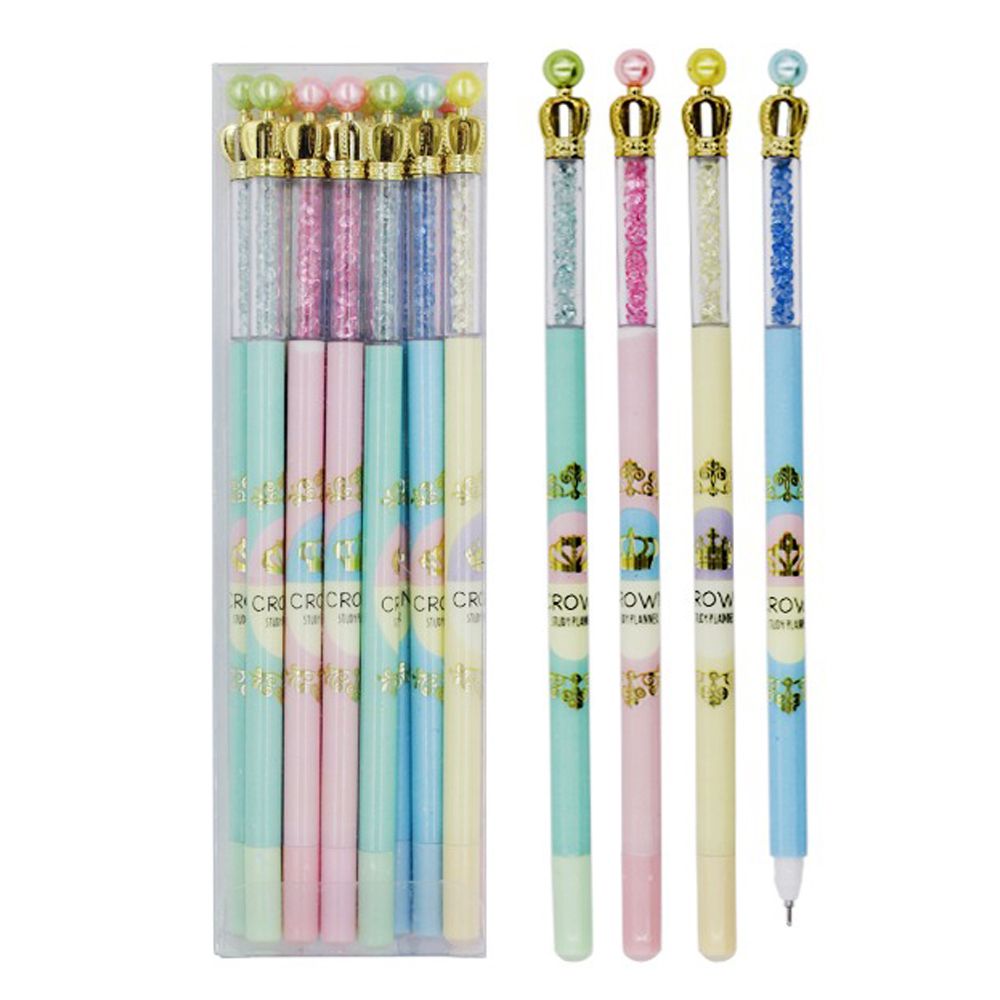 Ручка гелевая, пиши-стирай, Basir, синие чернила, серия "CROWN", корпус со стразами Ручка гелевая, пиши-стирай, Basir, синие чернила, серия "CROWN", корпус со стразами