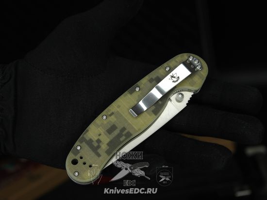 Складной нож Steelclaw Крыса камуфляж c клинком из стали AUS-8, рукоять G10