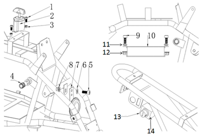 Запчасти J к квадроциклу Motax X16 E1000