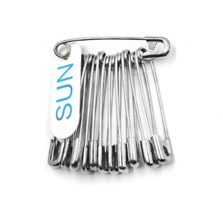 Булавки английские, №0, L 29 мм, SUN, 10х12 шт, пр-во Китай