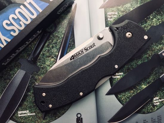 Складной нож Cold Steel 62RQ 4 Max Scout c клинком из стали AUS-10A, рукоять Grivory (Griv-Ex)