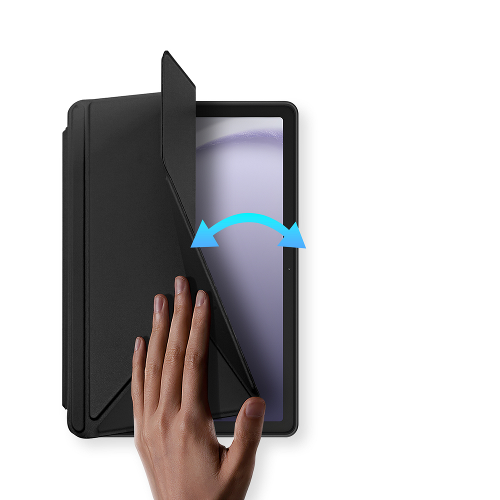 Чехол книжка черного цвета для планшета Samsung Galaxy Tab A9 Plus и Tab 11 Plus, серия Magi Series от Dux Ducis