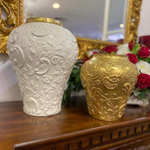 Ваза Таормина бело-золотая малая Villari