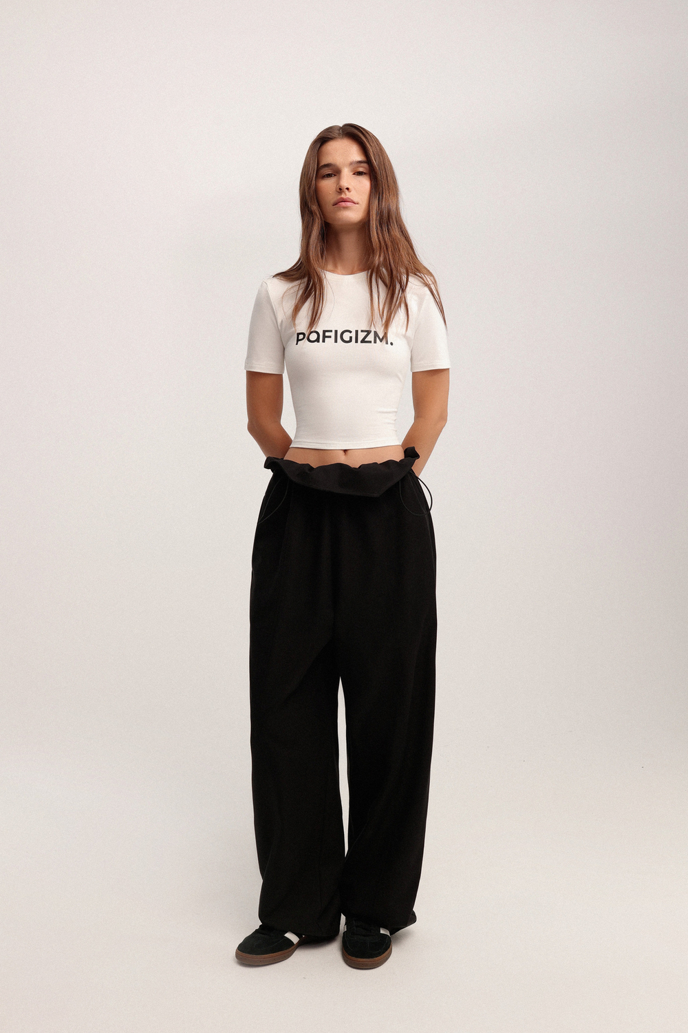 Футболка-кроп slim fit