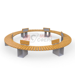 Скамейка Лира радиусная