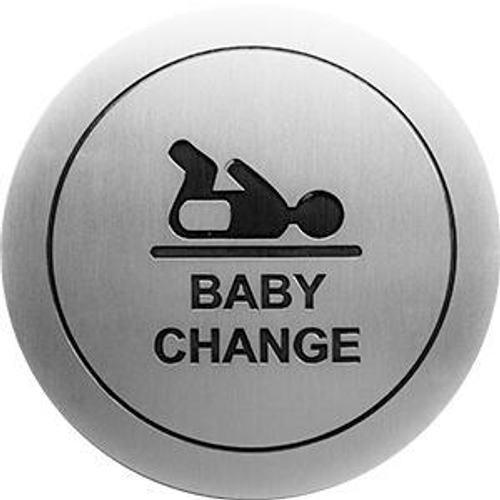 Табличка "Пеленальная комната" нерж. сталь NOFER 16723.2.S матовый