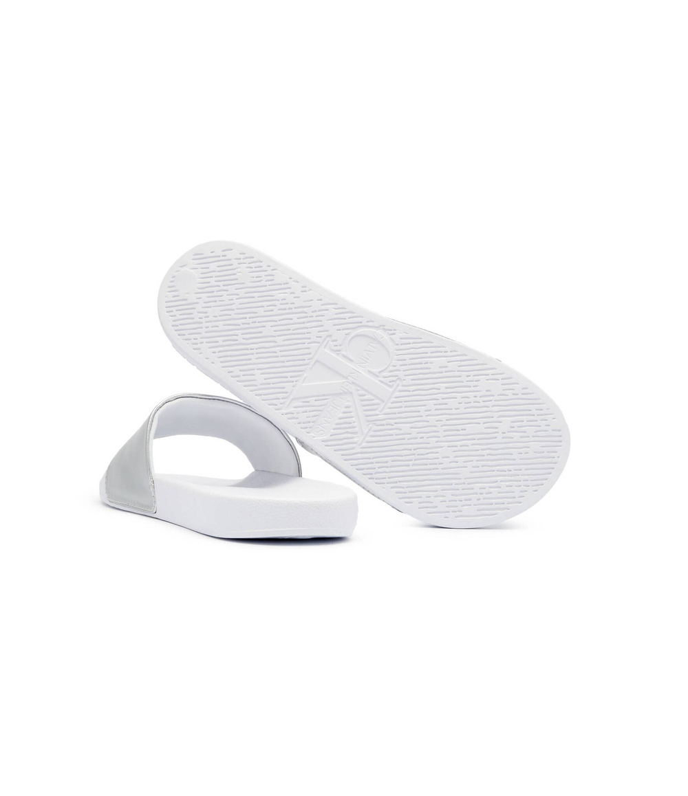 Шлепанцы CALVIN KLEIN JEANS - серебряный(YW0YW01243)