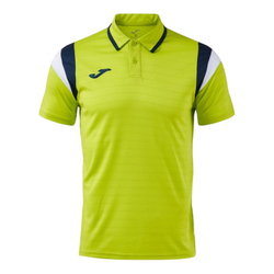 Мужское теннисное поло Joma Terra Short-Sleeve - lime/dark navy