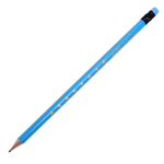 Карандаш ч/г "Triangle" трехгранный с ластиком, 4 цвета микс (Комплект 6шт.)