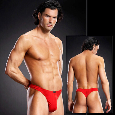 Трусы красные мужские танга L/XL 50-52 (Цвет: красный)