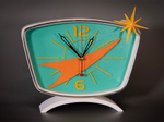 Настольные часы «Старт-61» 30×27 см — Mid-Century Modern и дух космической эры
