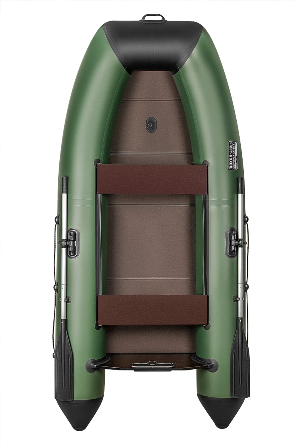 Поход-280TК слань+киль зеленый (лодка ПВХ под мотор)
