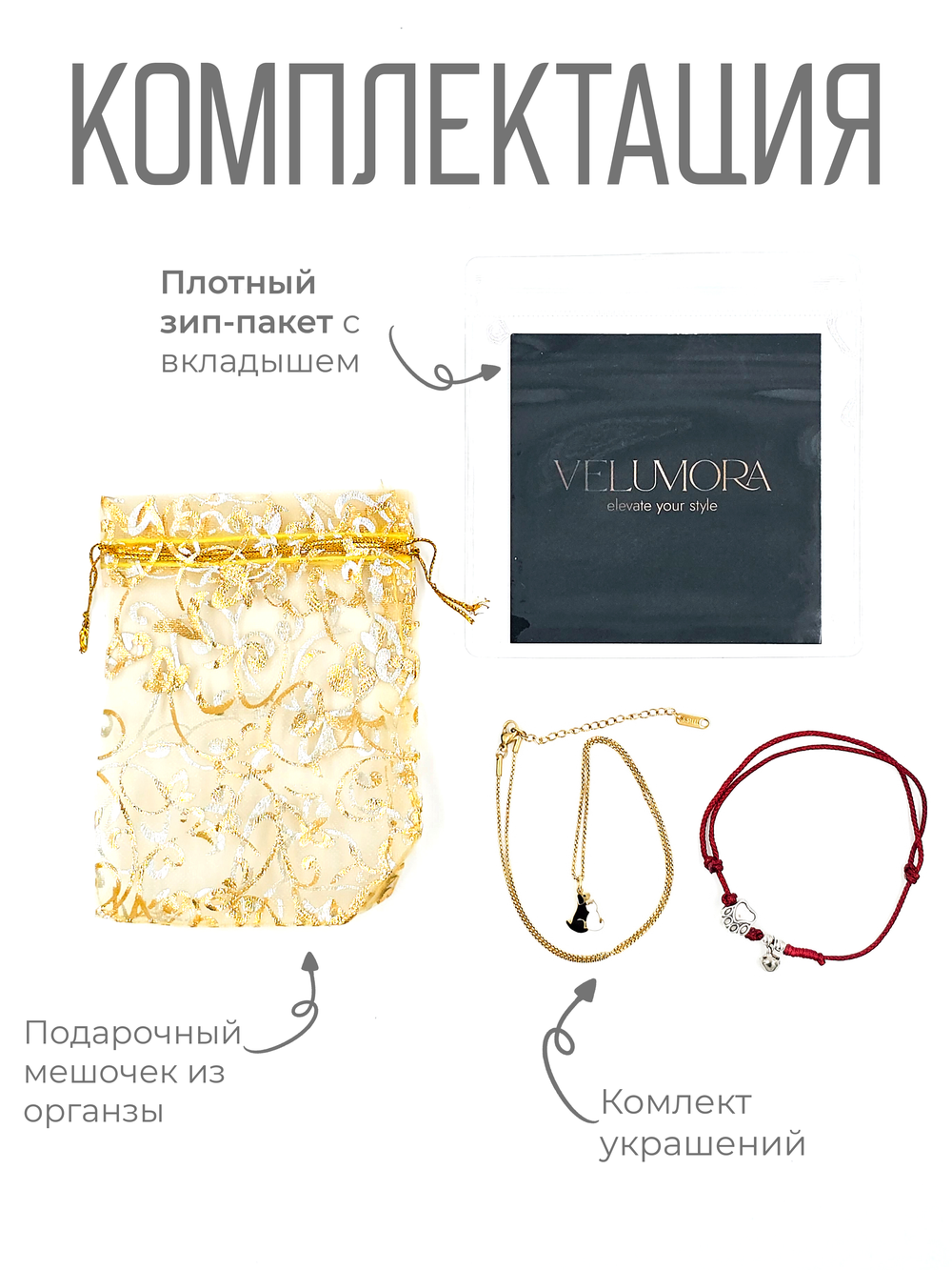 Комплект добра. Браслет из красной нити и подвеска.