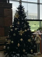 Искусственная черная елка «Чёрная жемчужина» 210 см / 2.1 м