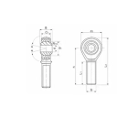 Шарнирный наконечник POS16ECL TECHNIX
