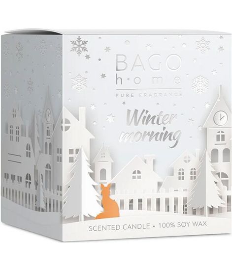 Морозное утро, ароматическая свеча, Bago home