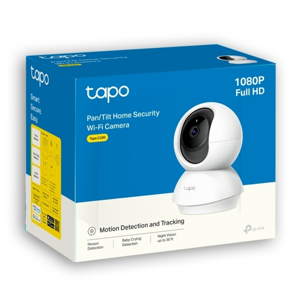 TP-Link Tapo C200 Домашняя поворотная Wi‑Fi камера, 1080p