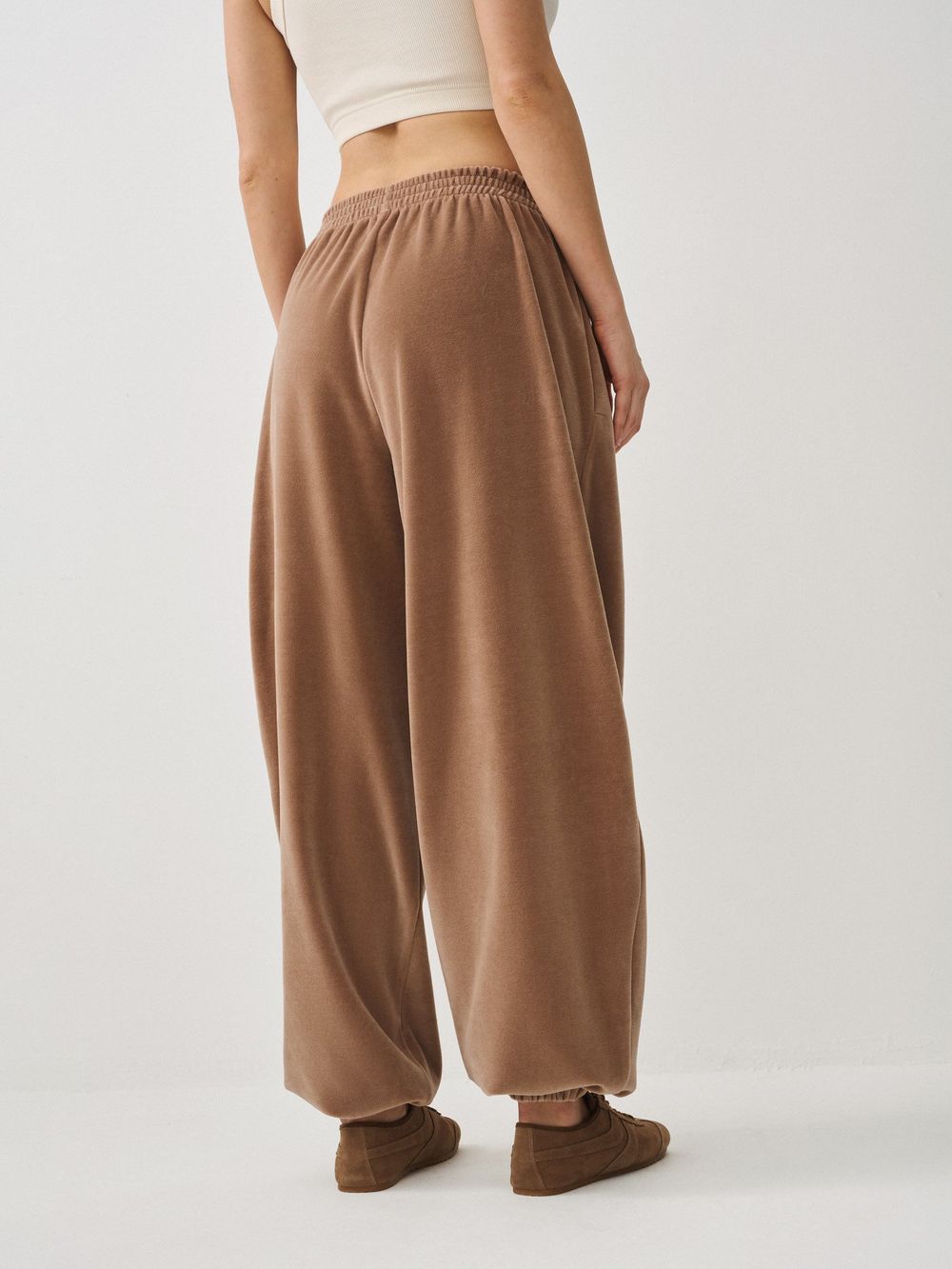 Брюки велюровые "Капучино" женские