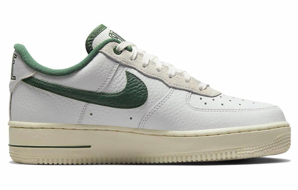 Кроссовки Nike Air Force 1 Low "Summit White And Gorge Green" (Женская размерная сетка)