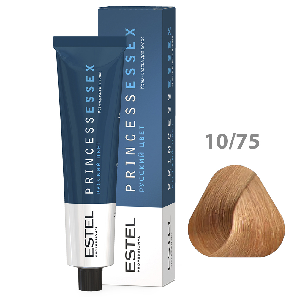 ESTEL PRINCESS ESSEX Крем-краска для волос, 10/75 светлый блондин коричнево-красный, 60 мл