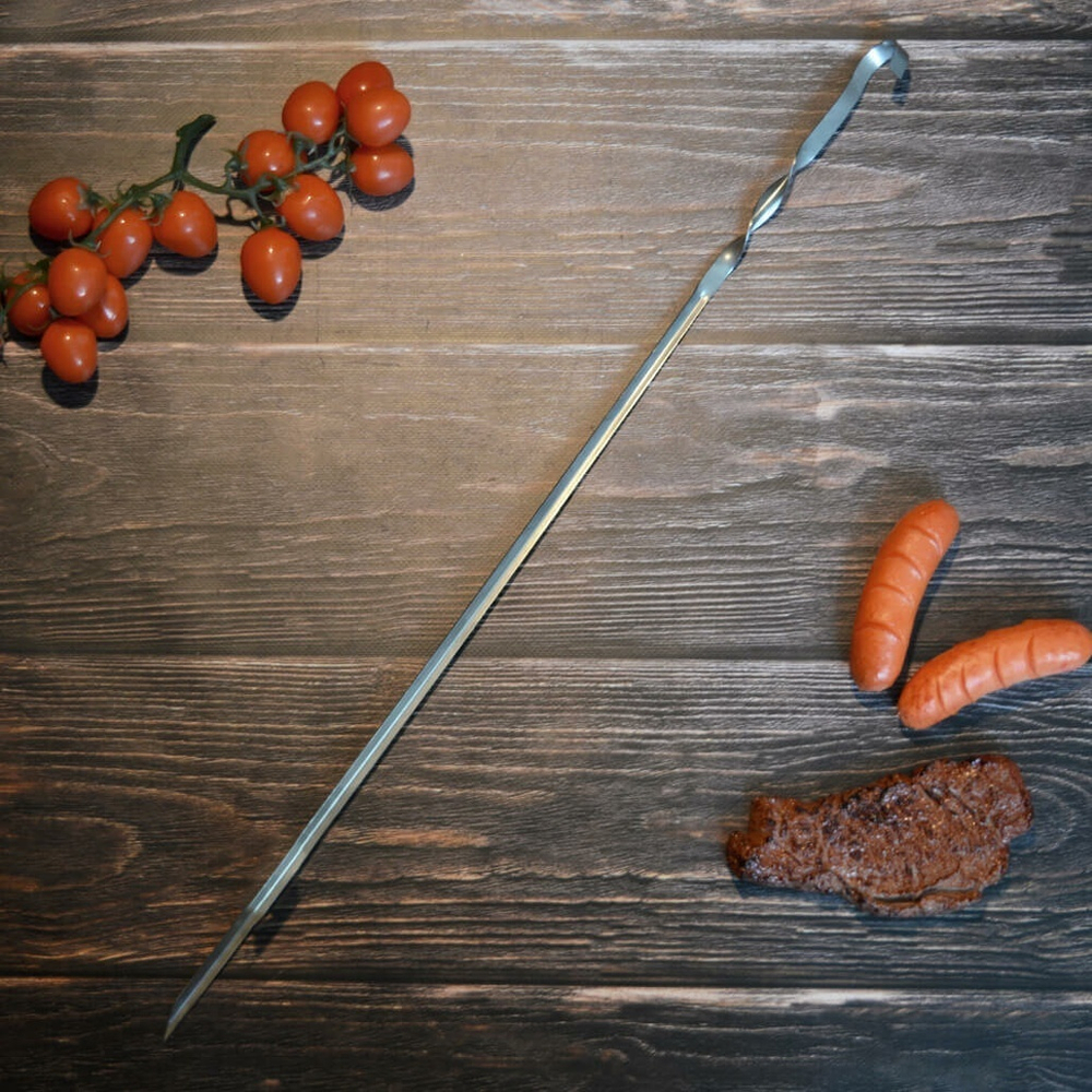 Шампур угловой 620*10*1,0мм нерж