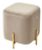 Пуф для гостиной ARES BLUVEL-40 BEIGE / GOLD