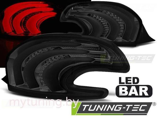 Задние фонари smoke led bar для Peugeot 208