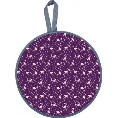 Ледянка мягкая диаметр 450 мм принт, Фламинго