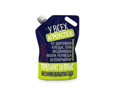 Препарат 30 плюс от вредителей сада и огорода, весенняя промывка сада от зимующих насекомых, 1 л