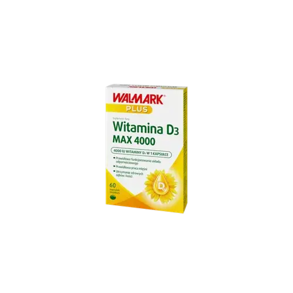Walmark Plus Vitamin D3 MAX 4000 - 60 мягких капсул