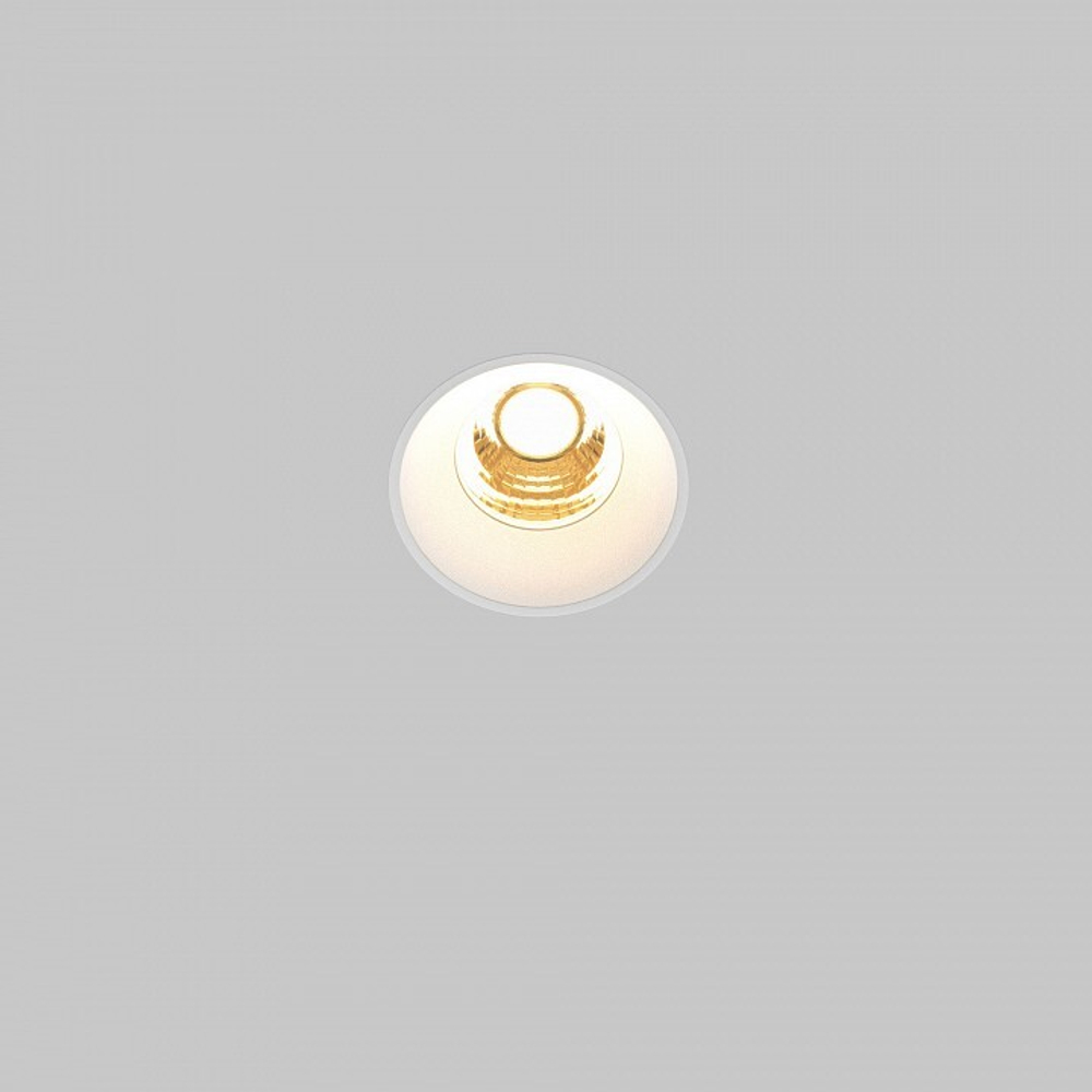 Встраиваемый светильник Maytoni Round DL058-7W2.7K-TRS-W