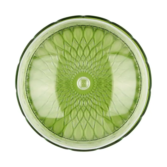 Блюдо сервировочное с крышкой vanity, D30 см, зеленое