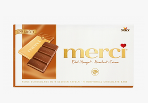 ШОКОЛАД MERCI ОРЕХОВЫЙ КРЕМ 112ГР