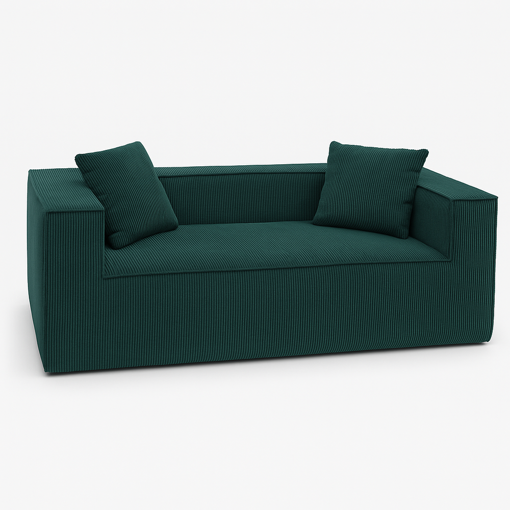 Бескаркасный Диван компрессионный LINE-Sofa (200x100x60) Темно-Зеленый