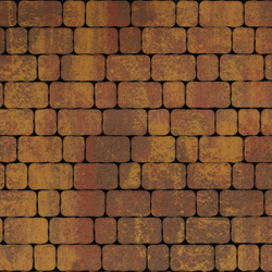Тротуарная плитка Арена - Листопад гладкий Осень, комплект из 2 видов плит