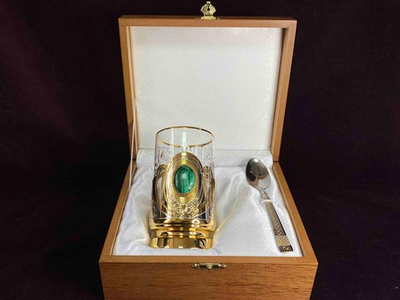 Подстаканник "Малахит"