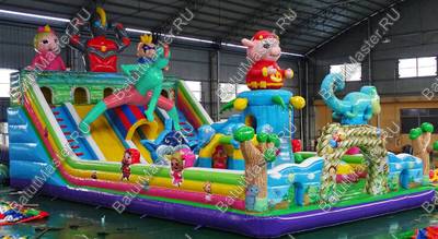 Коммерческий надувной батут "Маскарад 2" 15*8*6,5 м