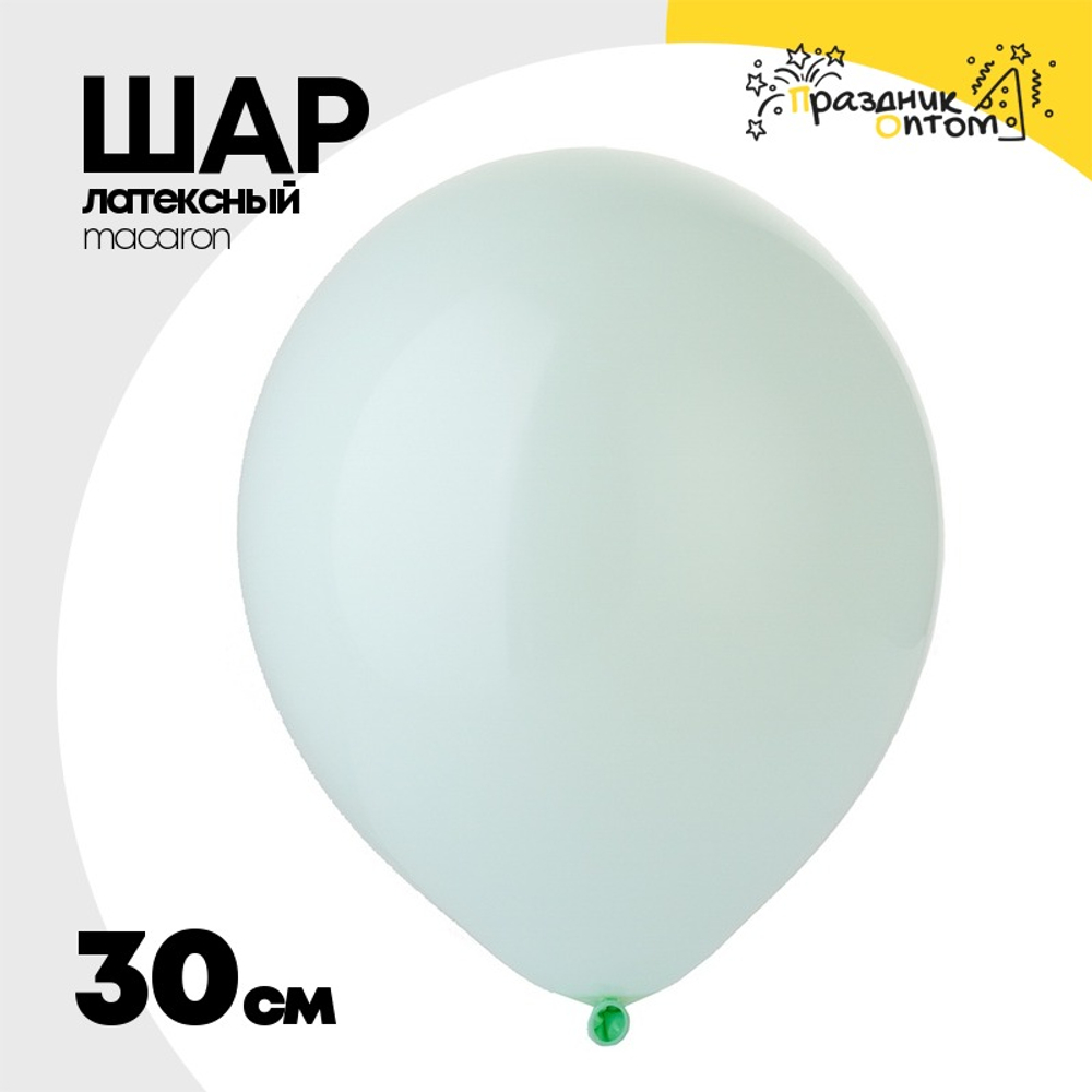 Шар латексный Macaron Стандарт 30 см (Зеленый)