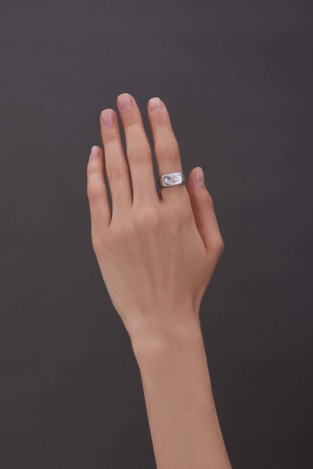 Кольцо 7 Crystals с топазом и аметистом