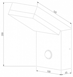 Уличный настенный светильник Elektrostandard 1541 TECHNO LED черный