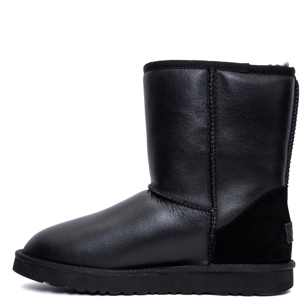UGG Mens Classic Short Metallic Black