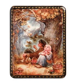 Народные промыслы ШК-19/19 Шкатулка в технике декупаж «По грибы» (10х8х3,5)