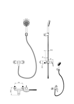 Смеситель для душа WONZON & WOGHAND ALFA, Черный матовый (WW-AE3102-MB)