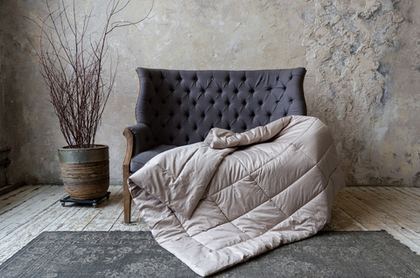 Одеяло всесезонное 200х200 German Grass Woolline Almond Camel Grass Бежевый