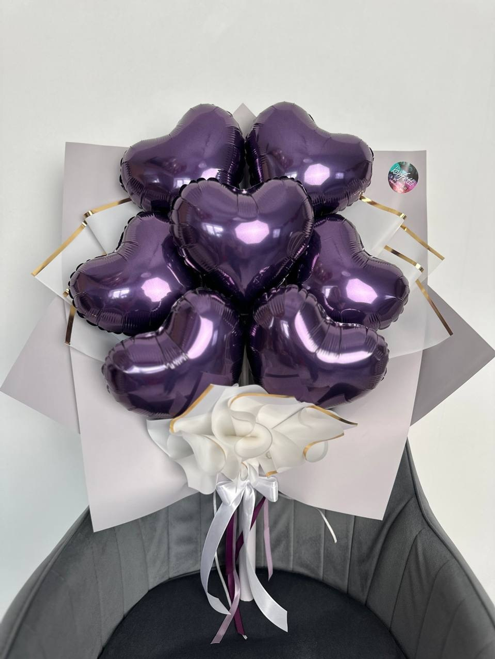 Букет из шаров сердец №2540