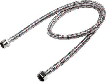 STAYER 1/2″, 1 м, гайка-штуцер, гибкая подводка для воды, Professional (51015-G/S-100)
