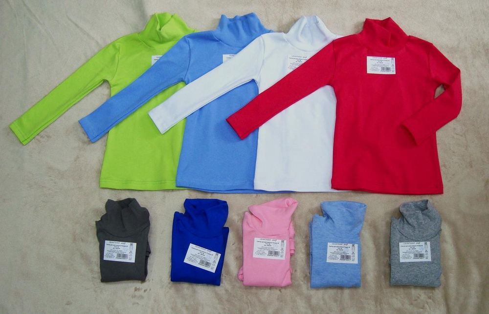 Водолазка детская Р-р 74 серый меланж (Солнечный миф)